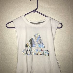 MOVING! MUST GO! Adidas cropped muscle tee